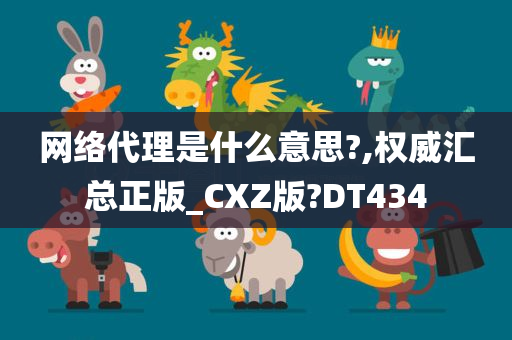 网络代理是什么意思?,权威汇总正版_CXZ版?DT434