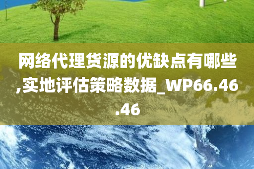 网络代理货源的优缺点有哪些,实地评估策略数据_WP66.46.46