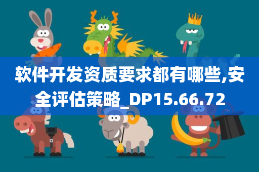 软件开发资质要求都有哪些,安全评估策略_DP15.66.72