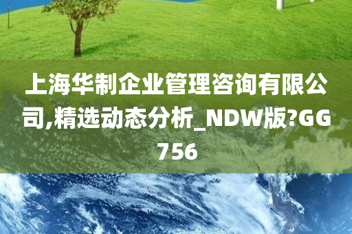 上海华制企业管理咨询有限公司,精选动态分析_NDW版?GG756