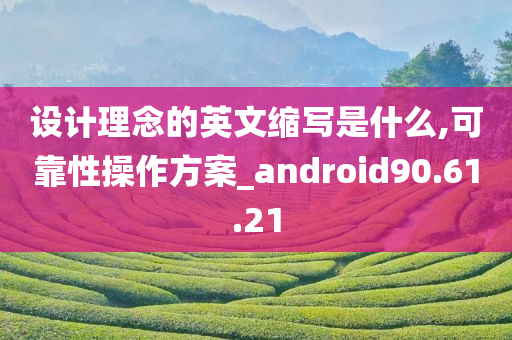 设计理念的英文缩写是什么,可靠性操作方案_android90.61.21