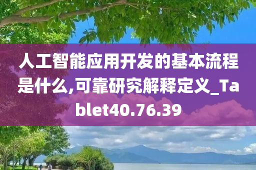 人工智能应用开发的基本流程是什么,可靠研究解释定义_Tablet40.76.39