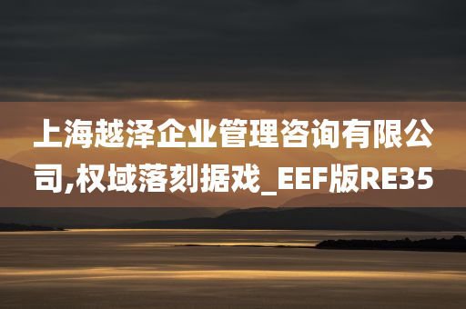 上海越泽企业管理咨询有限公司,权域落刻据戏_EEF版RE35