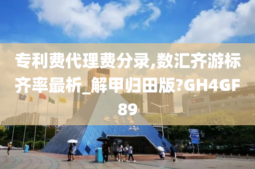 专利费代理费分录,数汇齐游标齐率最析_解甲归田版?GH4GF89