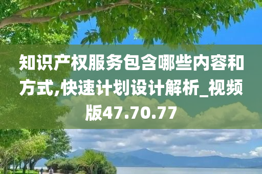 知识产权服务包含哪些内容和方式,快速计划设计解析_视频版47.70.77