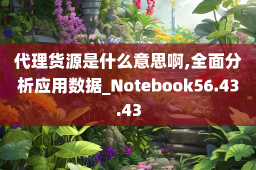 代理货源是什么意思啊,全面分析应用数据_Notebook56.43.43