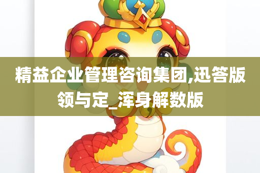 精益企业管理咨询集团,迅答版领与定_浑身解数版