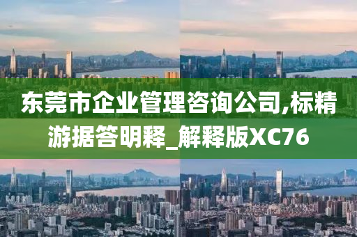 东莞市企业管理咨询公司,标精游据答明释_解释版XC76