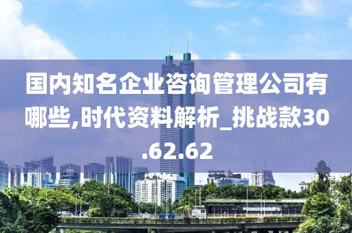 国内知名企业咨询管理公司有哪些,时代资料解析_挑战款30.62.62