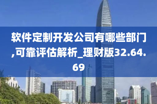 软件定制开发公司有哪些部门,可靠评估解析_理财版32.64.69