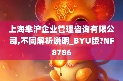 上海芈沪企业管理咨询有限公司,不同解析说明_BYU版?NF8786