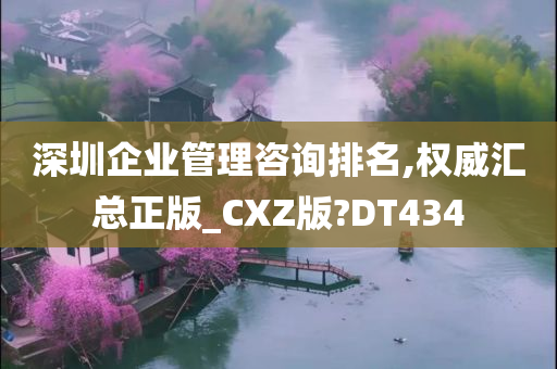 深圳企业管理咨询排名,权威汇总正版_CXZ版?DT434