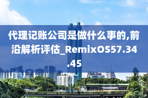 代理记账公司是做什么事的,前沿解析评估_RemixOS57.34.45