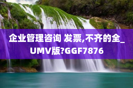 企业管理咨询 发票,不齐的全_UMV版?GGF7876