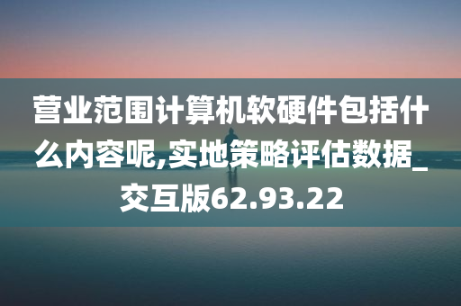 营业范围计算机软硬件包括什么内容呢,实地策略评估数据_交互版62.93.22