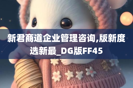 新君商道企业管理咨询,版新度选新最_DG版FF45