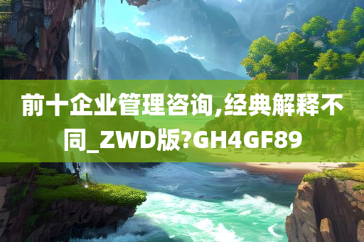 前十企业管理咨询,经典解释不同_ZWD版?GH4GF89