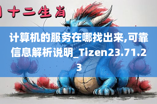 计算机的服务在哪找出来,可靠信息解析说明_Tizen23.71.23