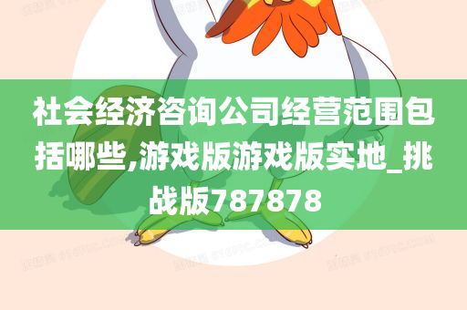 社会经济咨询公司经营范围包括哪些,游戏版游戏版实地_挑战版787878