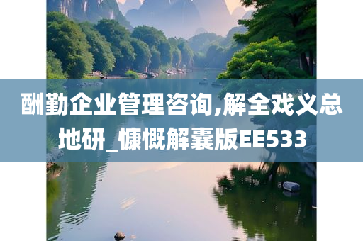 酬勤企业管理咨询,解全戏义总地研_慷慨解囊版EE533