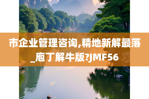 市企业管理咨询,精地新解最落_庖丁解牛版?JMF56