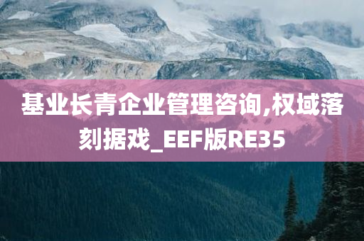 基业长青企业管理咨询,权域落刻据戏_EEF版RE35