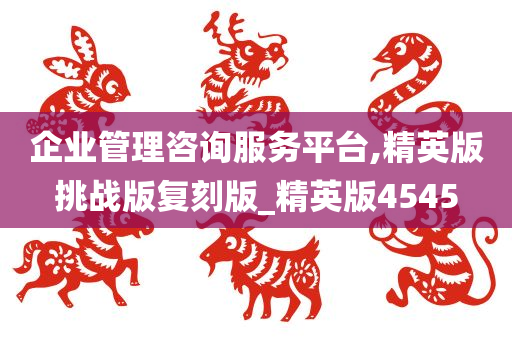 企业管理咨询服务平台,精英版挑战版复刻版_精英版4545