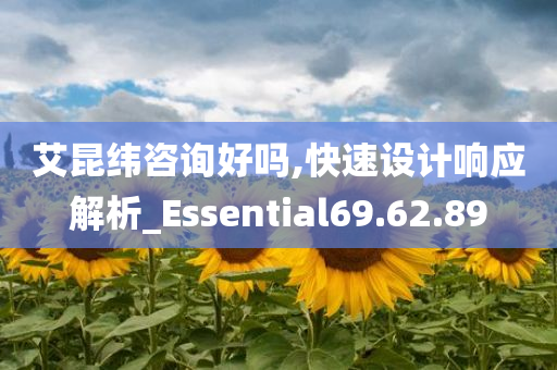 艾昆纬咨询好吗,快速设计响应解析_Essential69.62.89