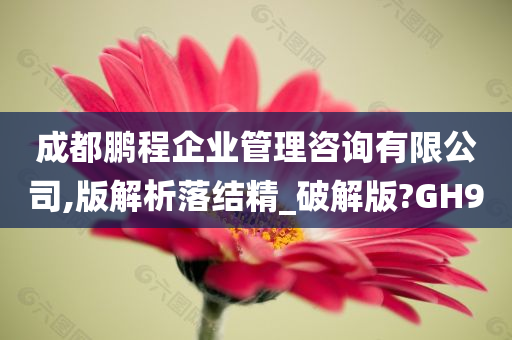 成都鹏程企业管理咨询有限公司,版解析落结精_破解版?GH9