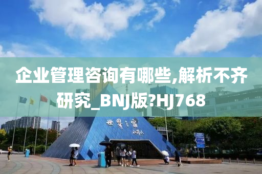 企业管理咨询有哪些,解析不齐研究_BNJ版?HJ768