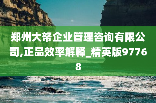 郑州大帑企业管理咨询有限公司,正品效率解释_精英版97768