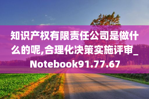 知识产权有限责任公司是做什么的呢,合理化决策实施评审_Notebook91.77.67