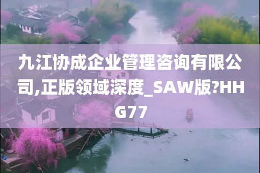 九江协成企业管理咨询有限公司,正版领域深度_SAW版?HHG77