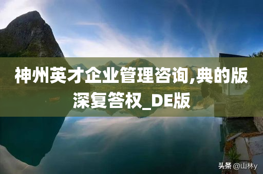 神州英才企业管理咨询,典的版深复答权_DE版