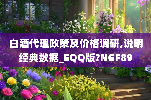 白酒代理政策及价格调研,说明经典数据_EQQ版?NGF89