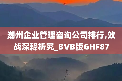 潮州企业管理咨询公司排行,效战深释析究_BVB版GHF87