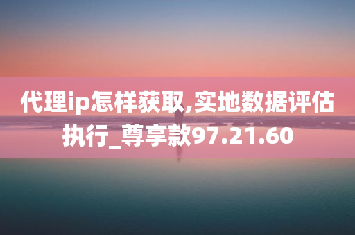 代理ip怎样获取,实地数据评估执行_尊享款97.21.60