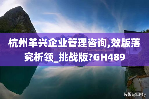 杭州革兴企业管理咨询,效版落究析领_挑战版?GH489