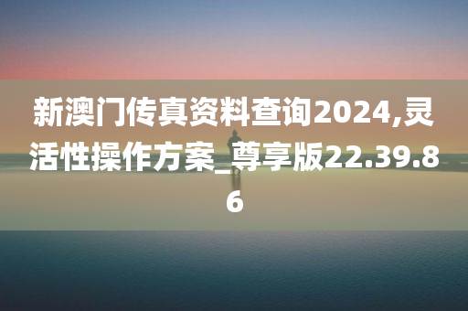 新澳门传真资料查询2024,灵活性操作方案_尊享版22.39.86