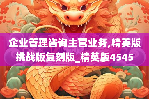 企业管理咨询主营业务,精英版挑战版复刻版_精英版4545