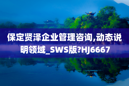 保定贤泽企业管理咨询,动态说明领域_SWS版?HJ6667