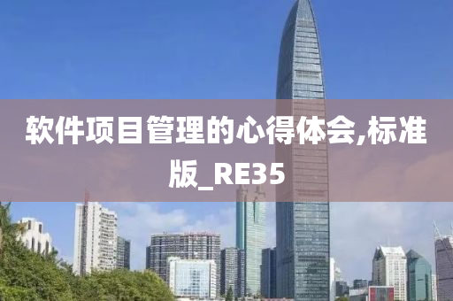 软件项目管理的心得体会,标准版_RE35