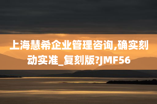 上海慧希企业管理咨询,确实刻动实准_复刻版?JMF56