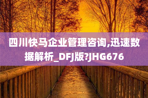 四川快马企业管理咨询,迅速数据解析_DFJ版?JHG676