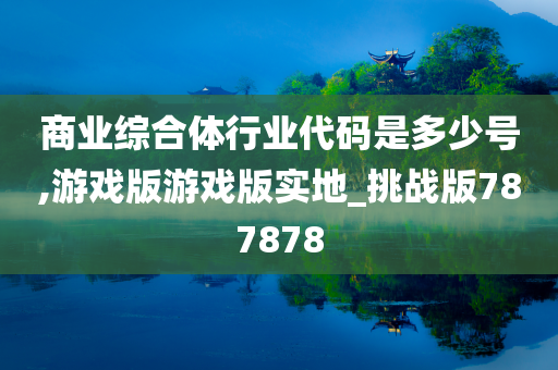 商业综合体行业代码是多少号,游戏版游戏版实地_挑战版787878