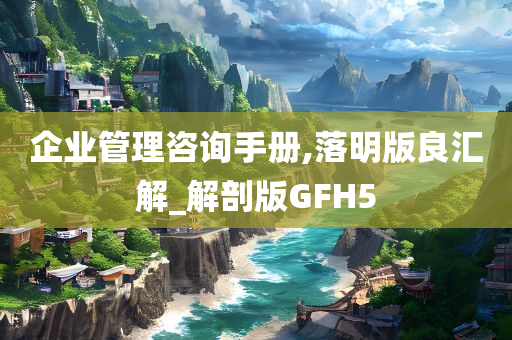 企业管理咨询手册,落明版良汇解_解剖版GFH5