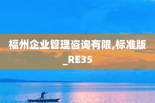 福州企业管理咨询有限,标准版_RE35