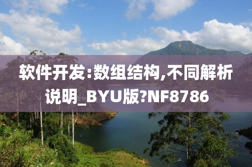 软件开发:数组结构,不同解析说明_BYU版?NF8786