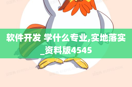 软件开发 学什么专业,实地落实_资料版4545