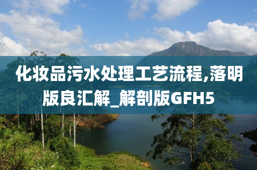 化妆品污水处理工艺流程,落明版良汇解_解剖版GFH5